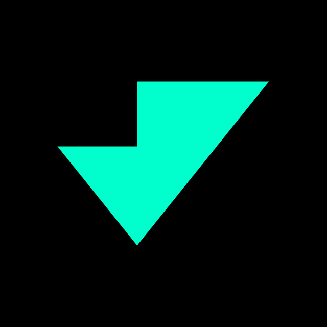 VertaaUX Logo Mint on Black